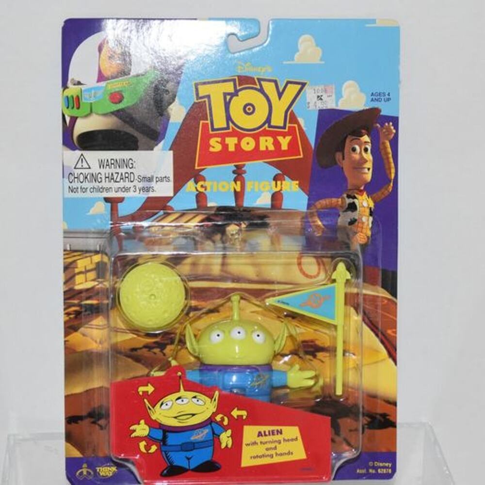 Vintage 1995 Toy Story Alien Action Figure - Thinkway #62886 - NIB New